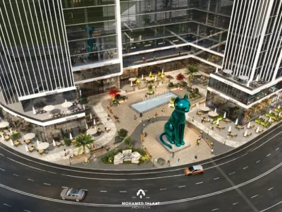A 38 square meter office, ready for delivery, in M ​​Plus Mall fully finished.