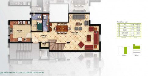 Layout Of The 3rd Floor Of a Duplex in Mountain View Hyde Park