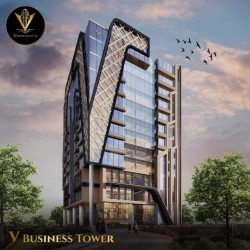 In New Administrative Capital Book Your Shop in V Business Tower Starting From 62 meters