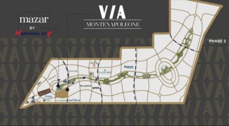 بالمستقبل سيتي إحجز محلك في فيا مونتي نابوليوني بمساحة 90 متر