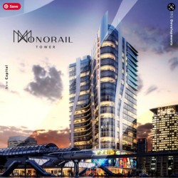Office In Monorail tower Mall New Capital 83m
