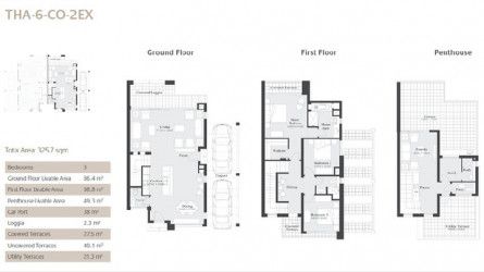 Twin house with an area of 287M in Marassi North Coast