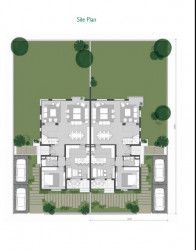 Twin house plan in Villette compound