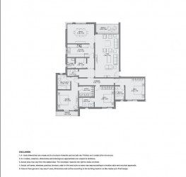 Apartment plan of 223 meters in AEON Towers