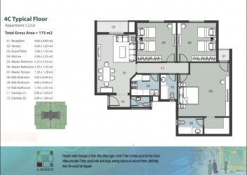 Apartment 175 m for Sale in IL Mondo Compound by RFCO